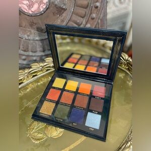 ACE BEAUTÉ Vintage Dawn eyeshadow palette Royal blue & gold case new